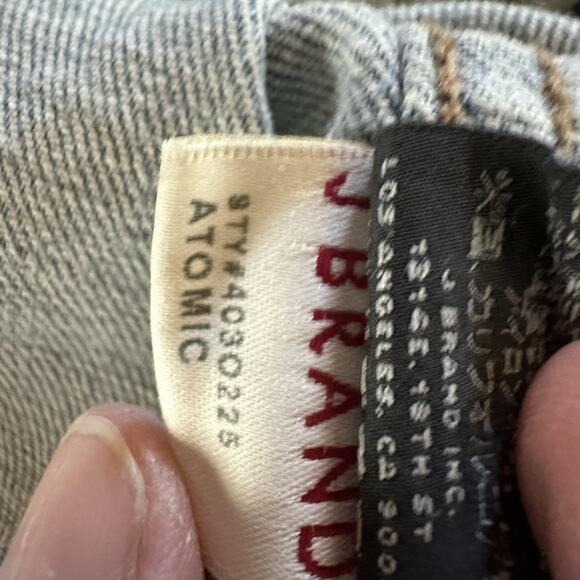 J Brand Jacket Womens XS Denim Atomic Stretch Button Up Distressed 40503225 - Picture 11 of 13